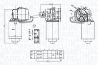 MAGNETI MARELLI TGE738TM - Motor del limpiaparabrisas