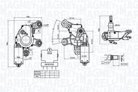 MAGNETI MARELLI TGL723CM - Motor del limpiaparabrisas