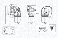 MAGNETI MARELLI 064376300010 - Motor del limpiaparabrisas