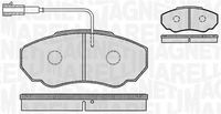 MAGNETI MARELLI PF0186 - año construcción desde: 01/2000<br>año construcción hasta: 08/2001<br>Lado de montaje: Eje delantero<br>Sistema de frenos: TRW<br>Número de WVA: 21799<br>Longitud 1 [mm]: 160<br>Altura 1 [mm]: 64<br>Espesor/grosor 1 [mm]: 19,5<br>Contacto avisador de desgaste: con sensor de desgaste incorporado<br>Número de indicadores de desgaste [por eje]: 1<br>Longitud contacto de aviso [mm]: 300<br>