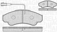 MAGNETI MARELLI PF0187 - año construcción desde: 09/2001<br>Lado de montaje: Eje delantero<br>Sistema de frenos: BREMBO<br>Número de WVA: 23859<br>Longitud 1 [mm]: 140,5<br>Altura 1 [mm]: 65,9<br>Espesor/grosor 1 [mm]: 19,3<br>Contacto avisador de desgaste: con sensor de desgaste incorporado<br>Número de indicadores de desgaste [por eje]: 1<br>Longitud contacto de aviso [mm]: 155<br>