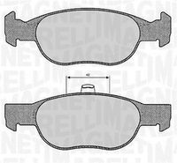 MAGNETI MARELLI PF0239 - Lado de montaje: Eje delantero<br>Contacto avisador de desgaste: con contacto avisador de desgaste<br>Sistema de frenos: ATE<br>Ancho [mm]: 151<br>Altura [mm]: 52<br>Espesor [mm]: 17<br>Número de indicadores de desgaste [por eje]: 1<br>Longitud contacto de aviso [mm]: 201<br>