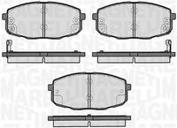 MAGNETI MARELLI PF0281 - Lado de montaje: Eje delantero<br>Contacto avisador de desgaste: con avisador acústico de desgaste<br>Sistema de frenos: Sumitomo<br>Ancho [mm]: 141<br>Altura [mm]: 60<br>Espesor [mm]: 17<br>