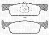 MAGNETI MARELLI PF0717 - Lado de montaje: Eje delantero<br>Contacto avisador de desgaste: excl. contacto de avisador de desgaste<br>Sistema de frenos: TEVES<br>Ancho [mm]: 155<br>Altura [mm]: 49<br>Espesor [mm]: 17<br>