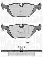 MAGNETI MARELLI PF0154 - Juego de pastillas de freno