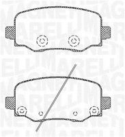 MAGNETI MARELLI PF0794 - Juego de pastillas de freno