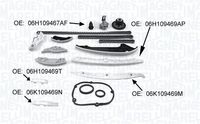 KAMOKA 7001630 - Modelo cadena: Cadena dentada<br>Modelo cadena: cadena cerrada<br>Número de eslabones: 170<br>para OE N°: 06H 109 158 J S2<br>