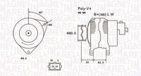 MAGNETI MARELLI MQA1317 - Alternador