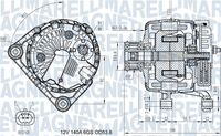 MAGNETI MARELLI MQA14067 - Alternador