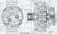 MAGNETI MARELLI MQA14392 - Alternador