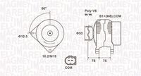 MAGNETI MARELLI MQA1825 - Alternador