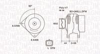 MAGNETI MARELLI MQA1827 - Alternador