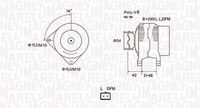 MAGNETI MARELLI MQA1850 - Alternador