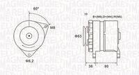 MAGNETI MARELLI MQA560 - Alternador