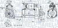 MAGNETI MARELLI MQS1527 - Equipamiento de vehículo: para vehículos con sistema Start&Stop<br>Potencia nominal [kW]: 2,5<br>Tensión [V]: 12<br>Diámetro de brida [mm]: 70<br>Número de dientes: 13<br>Sentido de giro: Sentido de giro a la derecha (horario)<br>Pinza: M6<br>ID del modelo de conector: 0274<br>Cantidad de agujeros de fijación: 2<br>Cant. taladros roscados: 2<br>peso neto [kg]: 3,65<br>