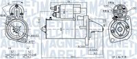 MAGNETI MARELLI MQS282 - Potencia nominal [kW]: 1,4<br>Tensión [V]: 12<br>Diámetro de brida [mm]: 82,5<br>Número de dientes: 9<br>Sentido de giro: Sentido de giro a la derecha (horario)<br>Pinza: M8<br>ID del modelo de conector: Plug<br>Cantidad de agujeros de fijación: 2<br>peso neto [kg]: 3,5<br>