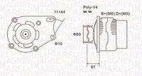 MAGNETI MARELLI MQA1153 - Alternador