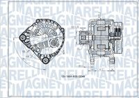 MAGNETI MARELLI MQA16184 - Alternador