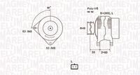 MAGNETI MARELLI MQA1661 - Alternador