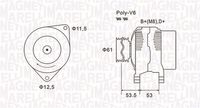 MAGNETI MARELLI MQA1698 - Alternador