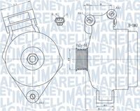 MAGNETI MARELLI MQA1925 - Alternador