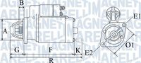 MAGNETI MARELLI MQS349 - Motor de arranque