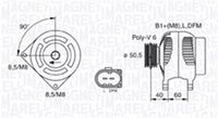 MAGNETI MARELLI MQA1542 - Código de motor: APQ<br>Código de motor: AUD<br>Código de motor: AEX<br>Cantidad de agujeros de fijación: 3<br>Conexión / terminal/borne: con conexión para cuentarrevoluciones<br>Tensión [V]: 12<br>Corriente de carga alternador [A]: 70<br>Poleas: con polea para correa poli V<br>poleas - Ø [mm]: 49<br>Pinza: M8<br>ID del modelo de conector: CPA0084<br>