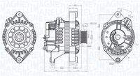 MAGNETI MARELLI MQA1053 - Alternador