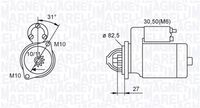 MAGNETI MARELLI MQS1044 - Motor de arranque