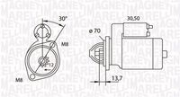 MAGNETI MARELLI MSN800 - Motor de arranque