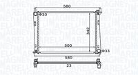 MAGNETI MARELLI BM1526 - Radiador, refrigeración del motor