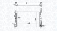 MAGNETI MARELLI BM1597 - Radiador, refrigeración del motor