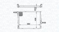 MAGNETI MARELLI BM1636 - Diámetro de salida 1 [mm]: 38<br>Calidad: Premium<br>Diámetro de entrada 1 [mm]: 38<br>Tipo radiador: Aletas refrigeración soldadas<br>Técnica conexión: Conexi�n r�pida<br>Restricción de fabricante: MODINE<br>Profundidad de red [mm]: 32<br>Longitud de red [mm]: 580<br>Ancho de red [mm]: 493<br>Material: Aluminio<br>Material: Plástico<br>