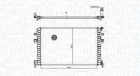 MAGNETI MARELLI BM1663 - Diámetro de salida 1 [mm]: 22<br>Diámetro de entrada 1 [mm]: 22<br>Tipo radiador: Aletas refrigeración soldadas<br>Técnica conexión: Conexi�n r�pida<br>Restricción de fabricante: MAHLE<br>Profundidad de red [mm]: 26<br>Longitud de red [mm]: 620<br>Ancho de red [mm]: 408<br>Material: Aluminio<br>Material: Plástico<br>