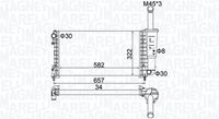 MAGNETI MARELLI BM1837 - Radiador, refrigeración del motor