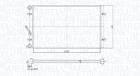 MAGNETI MARELLI BM1908 - Longitud de red [mm]: 650<br>Ancho de red [mm]: 415<br>Profundidad de red [mm]: 24<br>Material aletas refrigeradoras: Aluminio<br>Material depósitos de agua (radiador): Plástico<br>Tipo radiador: Aletas refrigeración unidas mecánicamente<br>