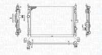 MAGNETI MARELLI BM1996 - Diámetro de salida 1 [mm]: 34,5<br>Calidad: Premium<br>Diámetro de entrada 1 [mm]: 34,5<br>Tipo radiador: Aletas refrigeración soldadas<br>Técnica conexión: Conexi�n r�pida<br>Restricción de fabricante: CALSONIC<br>Profundidad de red [mm]: 26<br>Longitud de red [mm]: 648<br>Ancho de red [mm]: 408<br>Material: Aluminio<br>Material: Plástico<br>