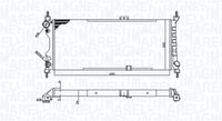 MAGNETI MARELLI BM588 - Material aletas refrigeradoras: Aluminio<br>Material depósitos de agua (radiador): Plástico<br>Longitud de red [mm]: 650<br>Ancho de red [mm]: 270<br>Profundidad de red [mm]: 42<br>Tipo radiador: Aletas refrigeración unidas mecánicamente<br>