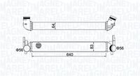 KAMOKA 7750012 - Diámetro de entrada 1 [mm]: 55<br>Diámetro de salida 1 [mm]: 55<br>Tipo radiador: Aletas refrigeración soldadas<br>Calidad: ALTERNATIVO<br>Restricción de fabricante: BEHR<br>Material: Aluminio<br>Material: Plástico<br>Tipo de refrigeración: refrigerado por aire<br>Longitud de red [mm]: 640<br>Ancho de red [mm]: 83<br>Profundidad de red [mm]: 64<br>