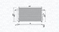 MAGNETI MARELLI BC955 - Condensador, aire acondicionado