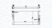 MAGNETI MARELLI BM1551 - Radiador, refrigeración del motor