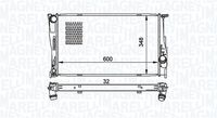 MAGNETI MARELLI BM1575 - Radiador, refrigeración del motor