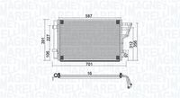 MAGNETI MARELLI BC951 - Condensador, aire acondicionado