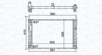 MAGNETI MARELLI BM1527 - Radiador, refrigeración del motor