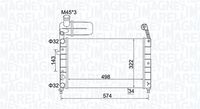 MAGNETI MARELLI BM1544 - Radiador, refrigeración del motor