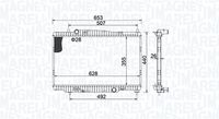 MAGNETI MARELLI BM1554 - Radiador, refrigeración del motor