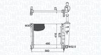 MAGNETI MARELLI BM1557 - Radiador, refrigeración del motor