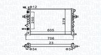 MAGNETI MARELLI BM1582 - Radiador, refrigeración del motor