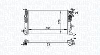 MAGNETI MARELLI BM1583 - Radiador, refrigeración del motor