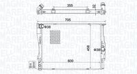 MAGNETI MARELLI BM1607 - Radiador, refrigeración del motor